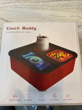 Couch Buddy Wireless Charging Snack & Drink Holder
Condition: New in Box